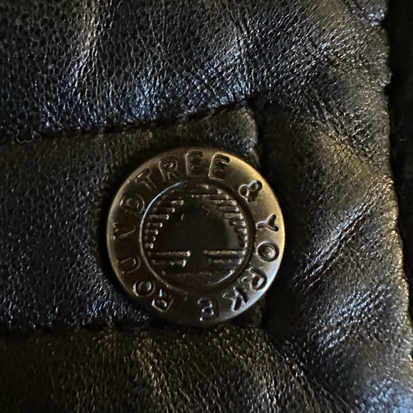 Roundtree & Yorke Black Lambskin Leather Bomber Jacket - Picture 4 of 13